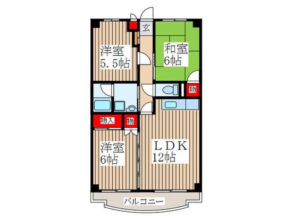 グランデ－ルＡ－１の物件間取画像